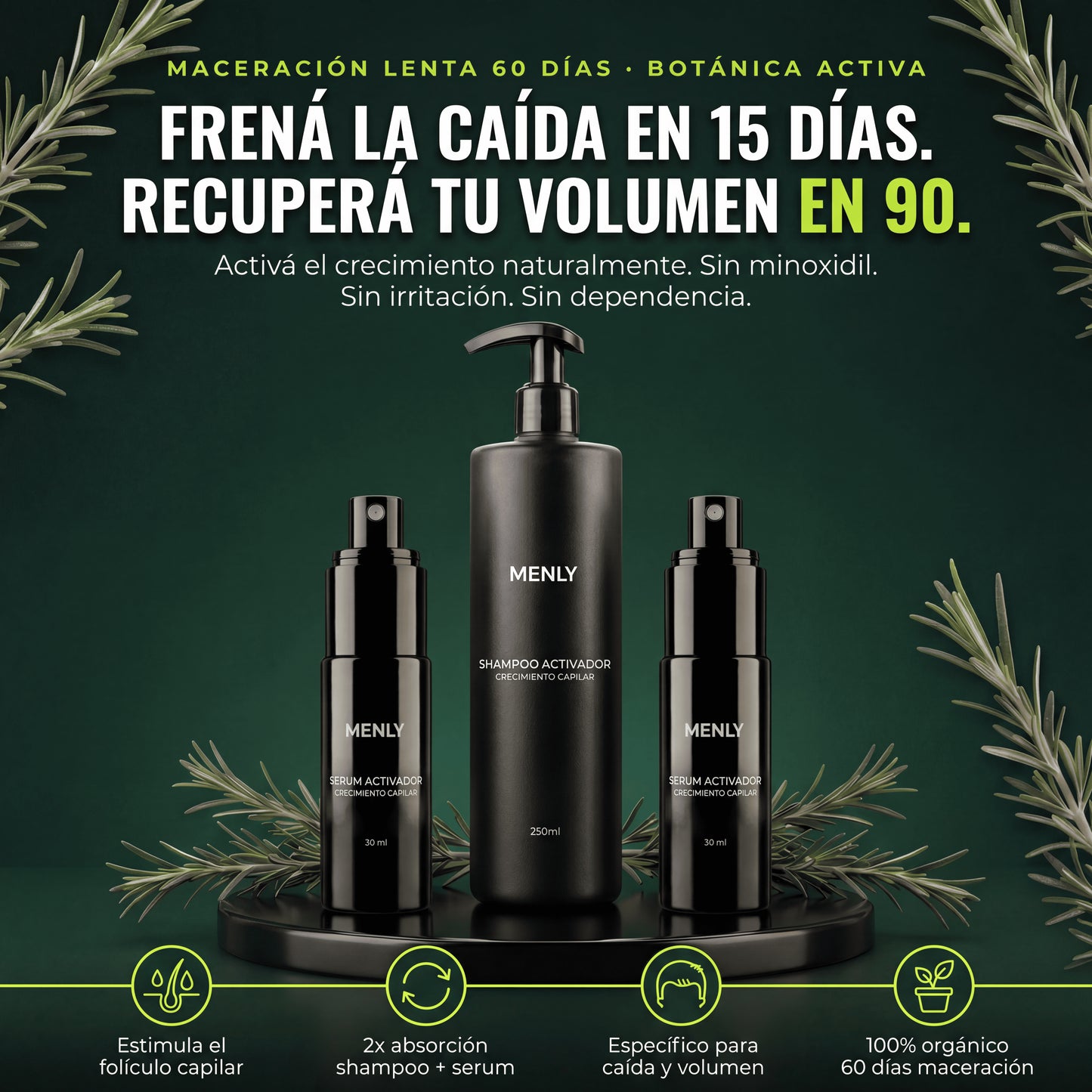 Protocolo contra la alopecia | Recuperá tu pelo sin efectos secundarios.